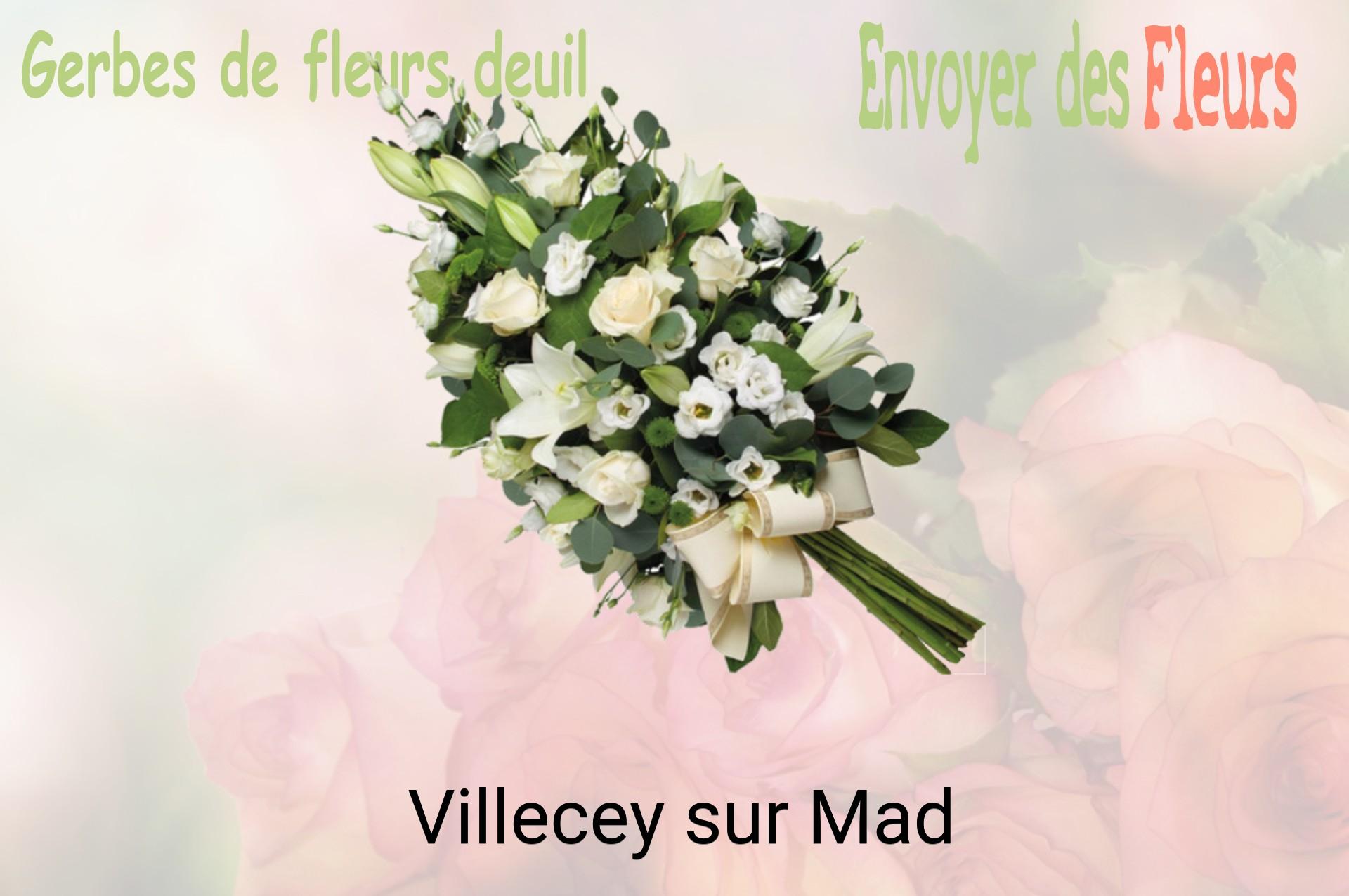 Gerbe de fleurs de deuil livrée à Villecey-sur-Mad